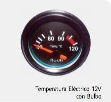 REIMOTOR TERMOMETRO NEGRO ELECTRICO 12V C/BULBO